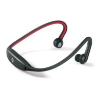 LT Black / Red Sports Bluetooth Neckband Wireless Headphones / Headset with Mic / Remote - For use with all Smartphones, Apple, iPod Touch, iPad, iPho