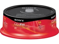 Sony 25/Pack 700MB CD-RW, Spindle