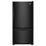 Whirlpool Gold 21.9 cu. ft. Single-Door Bottom-Freezer Refrigerator - Black