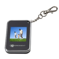 Decrescent 1.5" Digital Photo Frame on Key Chain - Silver
