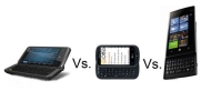 HTC 7 Pro vs LG Optimus 7Q vs Dell Venue Pro