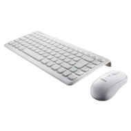 Perixx PERIDUO-707W PLUS UK, Wireless Mini Keyboard and Mouse Set - 320x141x25mm - 2.4 GHz - Up to 10 Meters Operating Range - Nano Receiver - Piano W