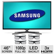 Samsung Series 6 46-inch LED TV - UN46ES6580 1080p Smart 3D HDTV with Four Pairs of 3D Glasses