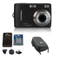 Ex-Pro Bundle HP CA350 Black Digital Camera (10.3 Megapixel, 3x Optical Zoom, 2.7" LCD, up to 3200 ISO, Smile Blink & Face Detection) with Ex-Pro Cla