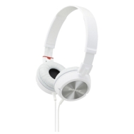 MDR ZX300 hoofdtelefoon - wit + Etui CSCASEBK voor hoofdtelefoon