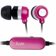 iLuv I353PNK Aluminium In-Ear Earphones with In-line Volume Control