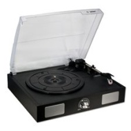 Vibe Sound USB Turntable With Stereo Speakers for Recording Vinyl Albums onto PCs in MP3 Format