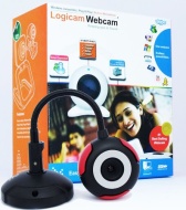 Logicam Webcam, Flexible Webcam, USB Web Camera - Webcam with built-in MIC - 5G Lens - Built-in microphone, Plug and Play - No driver, no Installation