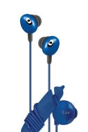 iLuv iEP311BLU In-Ear Stereo Earphones with Volume Control (Blue)