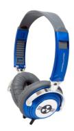iFrogz EP-NP-1320 EarPollution Nerve Pipe Headphones - Stripes (Navy/Chrome)
