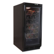 Vinotemp 32 Bottle Wine Cooler. Black cabinet with Stainless Steel door