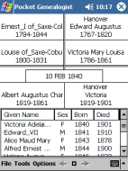 Tracking your Family Tree with Pocket Genealogist v2.14