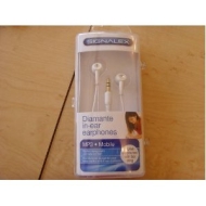 Diamante in-ear earphones (White)