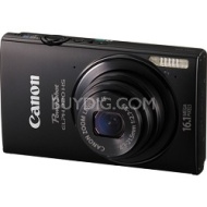 Canon PowerShot ELPH 320 HS Black 16.1 MP 5X Zoom Digital Camera