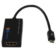Cable Matters Micro USB to HDMI MHL Adapter in Black w/ 1m Charging Cable