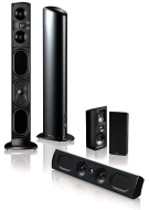 Definitive Technology Mythos Super Towers, Gem XL and Ten center channel speaker