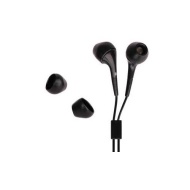 Stereo Earphones for iPods & All 3.5mm Devices (Black Silicone Ear Gel