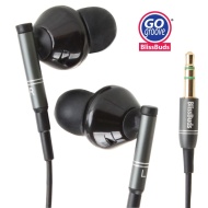 GOgroove BlissBUDS Ergonomic and Noise Isolation Earbuds with Interchangeable Custom Silicon Ear Pieces (4 sizes)