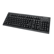 Gear Head KB2500U Windows Keyboard - 107 Key USB Black New