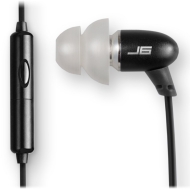 JBuds J6M High Fidelity Ergonomic Earbuds-style Headphones with Microphone (Nero Black)