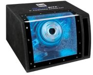 Dual SBP8A 160 Watts Single 8-Inch Amplified Bandpass (Black)
