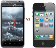 HTC Thunderbolt vs. iPhone 4