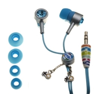 NEMO DIGITAL IC10151BL iCarly iGlam Earbuds with Blue Crystal Studs Style