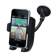 Kensington K66627US Windshield Car Mount with Sound Amplified Cradle for iPhone (Black)