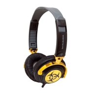 iFrogz EP-NP-4300 EarPollution Nerve Pipe Headphones - Hazard (Black/Gold)