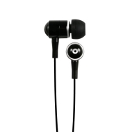 Hip Street HipBudz Antimicrobial Noise Isolating Stereo EarBuds With In-Line Volume Control (Black)