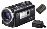 Sony HDR-PJ260V HD Handycam Camcorder with Projector Advanced Kit (Black) KlT SAVlNGS