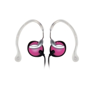 Koss Pink Clipper Lightweight Clip-On Stereophone with In-Line Volume Control