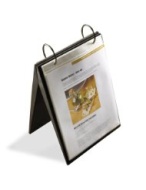 Umbra Portochef 26-Page Free-Standing Recipe Easel, Black