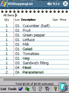 Shopping Smart with VOShoppingList 3.2