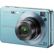 Sony - 7.2MP Digital Camera, W120 - Blue