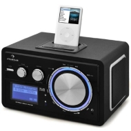 Auna Musio Radio Internet WiFi - Station d' accueil universelle iPod - à utiliser comme lecteur réseau & comme réveil avec 5 alarmes (Tuner Radio PLL,