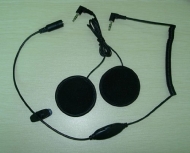 GSI Super Quality Motorcycle Helmet Dual-Sided Earphones - Wind and Noise Cancellation Great Sound - Fits in Helmet Earphones Slot - Connects to MP3/