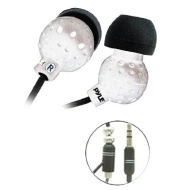 PYLE PIEH30W Ultra Slim Super Bass In-Ear Earbud Stereo Headphones for iPod/MP3/Any Media Player ( White)