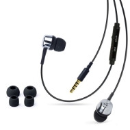 Merkury Innovations MI-IPH110 In Ear Headphones with Mic for iPhone (Black)