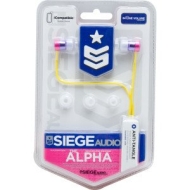 Siege Audio Alpha Stereo Ear Buds in (Purple/Magenta)