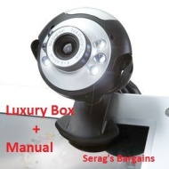 USB Webcam 20MP 6 LED 20 MegaPixel Web Cam, Built-in Microphone Mic for Laptop PC Vista windows 7 Windows & Mac - Skype, MSN, Yahoo, iChat