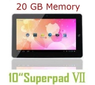 2012 model 10 inch 10.2" Tablet PC Flytouch Superpad 7 Latest Android 4.0.4 ICS Ice Cream Sandwich HDMI output 1GB DDR3 Allwinner CPU processor 1.2GHZ