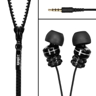 Zipbuds By DGA : Tangle-Resistant Earbuds (Black with Black)