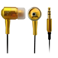 iHip IP-EPS41-G Gold Metal Noise Reducing Earphones