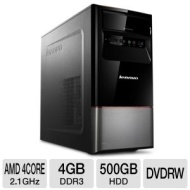 Lenovo Essential H415 3099-1RU Desktop PC - AMD A8-3800 2.4GHz, 6GB DDR3, 500GB HDD, DVDRW, Windows 7 Home Premium 64-bit (Refurbished)