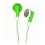 iBox - GREEN Stereo Earphones For for All iPod, ZEN, Zune, and all other MP3 MP4 players
