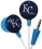iHip MLF10169CHC MLB Chicago Cubs Printed Ear Buds, Blue/Red