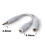 WHITE HEADPHONE EARPHONE SPLITTER Y CABLE 3.5mm