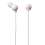 Elecom Pearl Canal Type Stereo Headphones (White and Pink)