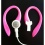 Pink EARBUDi Clips on and off Your Apple iPod or iPhone Earbuds - and Turns Them Into Running Headphones. Soft Over-The-Ear Design with Earbud Tilt & 